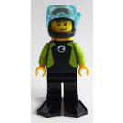 LEGO Diver con Lime Wetsuit Minifigure