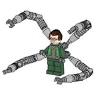 LEGO Doc Ock s Tmavě zelená Oblek a Mechanický Paže Minifigurka