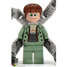 LEGO Doc Ock med Sandgrøn Påklædning og Tynd Smirk Minifigur