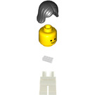 LEGO Doctor mit Schwarz Haar Reissue Minifigur