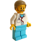 LEGO Lekarz z uczesany Włosy Minifigurka