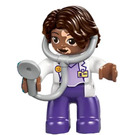 LEGO Doctor with Dark Purple Legs and Stethoscope Duplo Figure