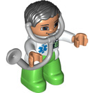LEGO Doctor with Stethoscope, Bright Green Trousers Duplo Figure