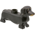 LEGO Hund - Dachshund med Mørk beige Snout og Eyebrows (53075)