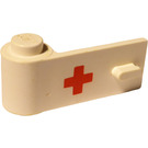 LEGO Door 1 x 3 x 1 Left with Red Cross (3822)