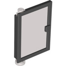 LEGO Door 1 x 4 x 5 Left with Transparent Black Glass (47899)