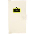 LEGO Door 1 x 4 x 6 with Stud Handle with 'OPEN' Sticker