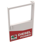 LEGO Door 1 x 6 x 8 Right with Window with Octan Logo and 'DIESEL POWER' Sticker (30074)