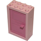 레고 Door 2 x 4 x 5 Frame with Medium Dark Pink Door (4130)