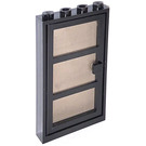 레고 Door Frame 1 x 4 x 6 with Black Door with Transparent Black Glass (30179)