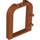 LEGO Door Frame 1 x 6 x 6 Curved Top with 1 x 2 Cutout and Clips (5258)