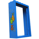 LEGO Door Frame 2 x 6 x 7 with "5" and Fruits Sticker (4071)