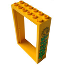 LEGO Door Frame 2 x 6 x 7 with Sunflower Sticker (4071)