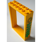 LEGO Deur Kader 2 x 6 x 7  met Sunflower Sticker (4071)