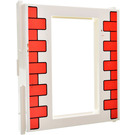 LEGO Puerta Marco 2 x 8 x 8 con Rojo Bricks