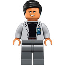 LEGO Dr. Wu mit Schwarz shirt und Grau lab coat und Grau Beine Minifigur