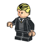 LEGO Draco Malfoy with Black Robe (Grin) Minifigure