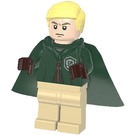 LEGO Draco Malfoy with Dark Green Slytherin Quidditch Uniform with Cape and Hood Minifigure