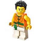 LEGO smok Łódź Rower z Brushed Włosy Minifigurka