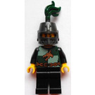 LEGO Dragon Knight with Chain Belt and Closed Helmet, Green Plume Minifigure
