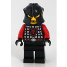 LEGO Drachen Knight mit Scale Mail und Cheek Protection Helm, Bushy Eyebrows Minifigur