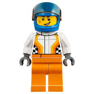 LEGO Sjåfør med Blå Hjelm Minifigur