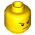 LEGO Dual Sided Kai Head with Scar and Bandage Strip (Recessed Solid Stud) (3626)