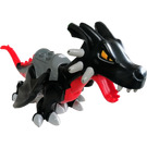 LEGO Duplo Noir Dragon Grand avec rouge Underside