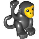 LEGO Duplo Schwarz Affe mit Gelb Gesicht (28597 / 35676)