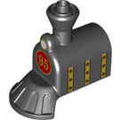 LEGO Duplo Noir Train De Affronter 2 x 4 avec Phare et Gold '95' (28592 / 43554)