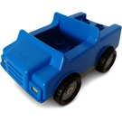 LEGO Duplo Blue Car with Dark Gray Base (2218)
