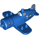 LEGO Duplo Blau Flugzeug mit Skipper Riley Muster (13779)