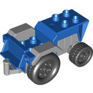 LEGO Duplo Blau Tractor mit Grau Mudguards (73572)