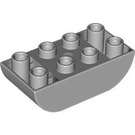 LEGO Duplo Brick 2 x 4 with Curved Bottom (98224)