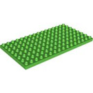 LEGO Duplo Leuchtend grün Duplo Platte 8 x 16 (6490 / 61310)