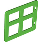 Duplo Vert clair Fenêtre 4 x 3 avec Bars avec des panneaux de différentes tailles (2206)