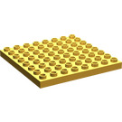 LEGO Duplo Orange clair brillant assiette 8 x 8 (51262 / 74965)