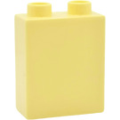 LEGO Duplo Jaune clair brillant Brique 1 x 2 x 2 (4066 / 76371)