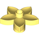 LEGO Duplo Jaune clair brillant Fleur avec 5 Angular Pétales (6510 / 52639)