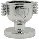 LEGO Duplo Chroom Zilver Trophy Cup met "1" met gesloten handgrepen (15564 / 73241)