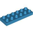 LEGO Duplo Azur foncé assiette 2 x 6 (98233)