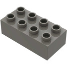 LEGO Duplo Dunkelgrau Backstein 2 x 4 (3011 / 31459)