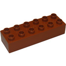 LEGO Duplo Dark Orange Duplo Brick 2 x 6 (2300)