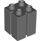 LEGO Duplo Dark Stone Gray 2 x 2 x 2 with Slits (41978)