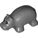 LEGO Duplo Dunkles Steingrau Hippo Baby (51671)