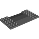 LEGO Duplo Dark Stone Gray Plate 6 x 12 with Ramps (95463)