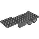 LEGO Duplo Dunkles Steingrau Trailer mit Scharnier 4 x 13 (89861)