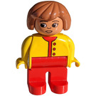 LEGO Duplo Female with Fabuland Brown Hair Duplo Figure