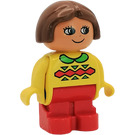 LEGO Duplo Girl with Yellow Top Duplo Figure