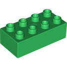LEGO Duplo Green Brick 2 x 4 (3011 / 31459)